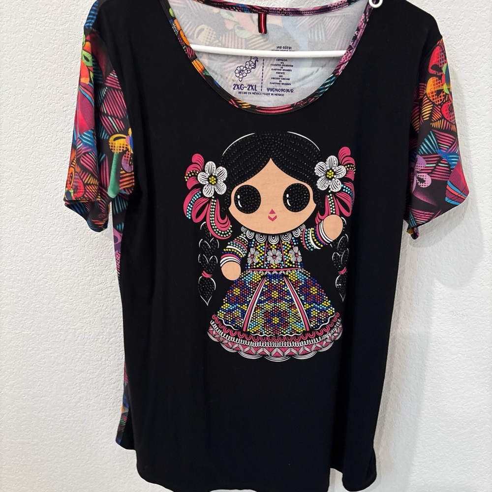 Black Graphic Short Sleeve Tee